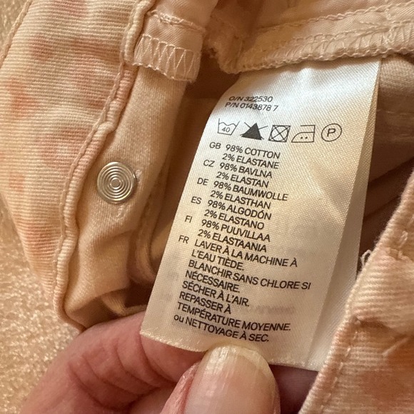 H&M Women's Size 6 Cheetah Leopard Print Skinny Jeans Pants Pink‎ - Picture 7 of 8